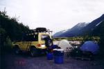 This is our tenting spot during the 4th/5th of July on the Resurrection River outside of Seward.